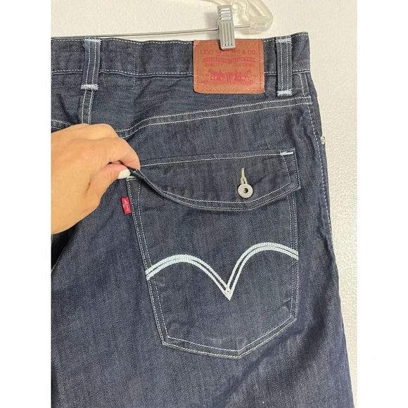 Levis 569 Mens Loose Straight Fit Casual Jeans Blue W36/L30 - Picture 3 of 6